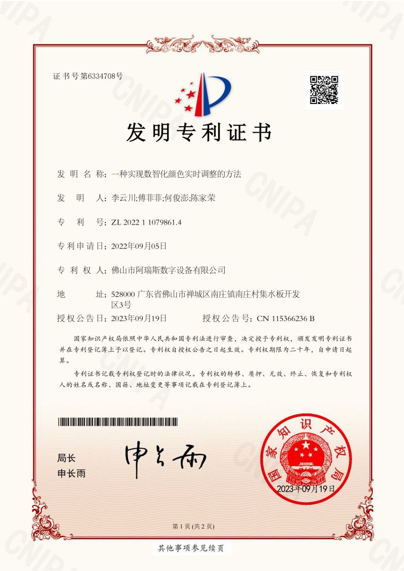 Patent for invention